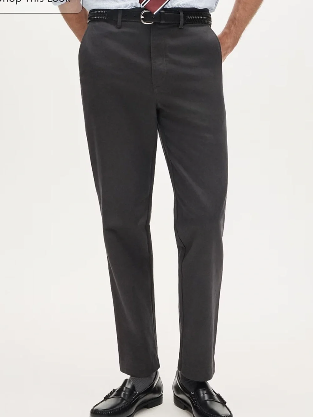 NWOT j crew charcoal ash Broken-in Straight chino pant